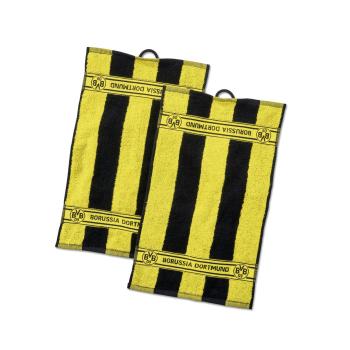 Borussia Dortmund BVB Gästehandtücher Blockstreifen 2er Set